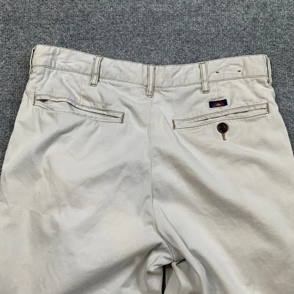 Faherty Shorts Mens 29 Light Gray Lightweight Stretch Cotton Twill Casual Golf
